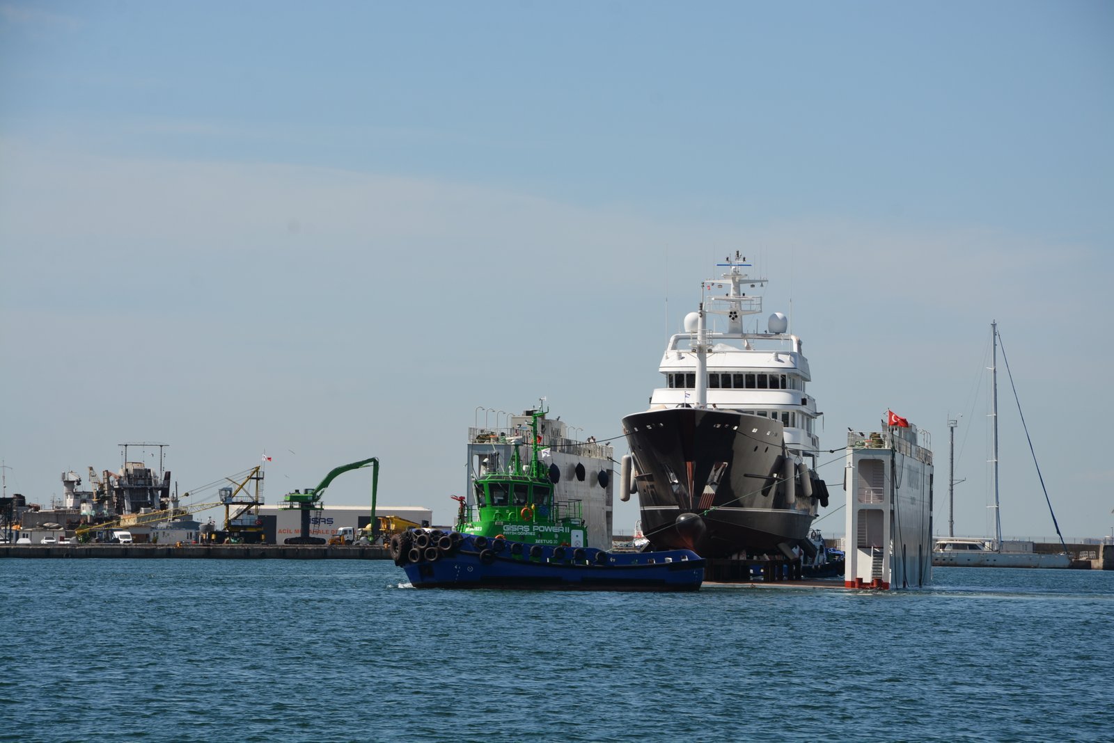 The yard at Tuzla from the water