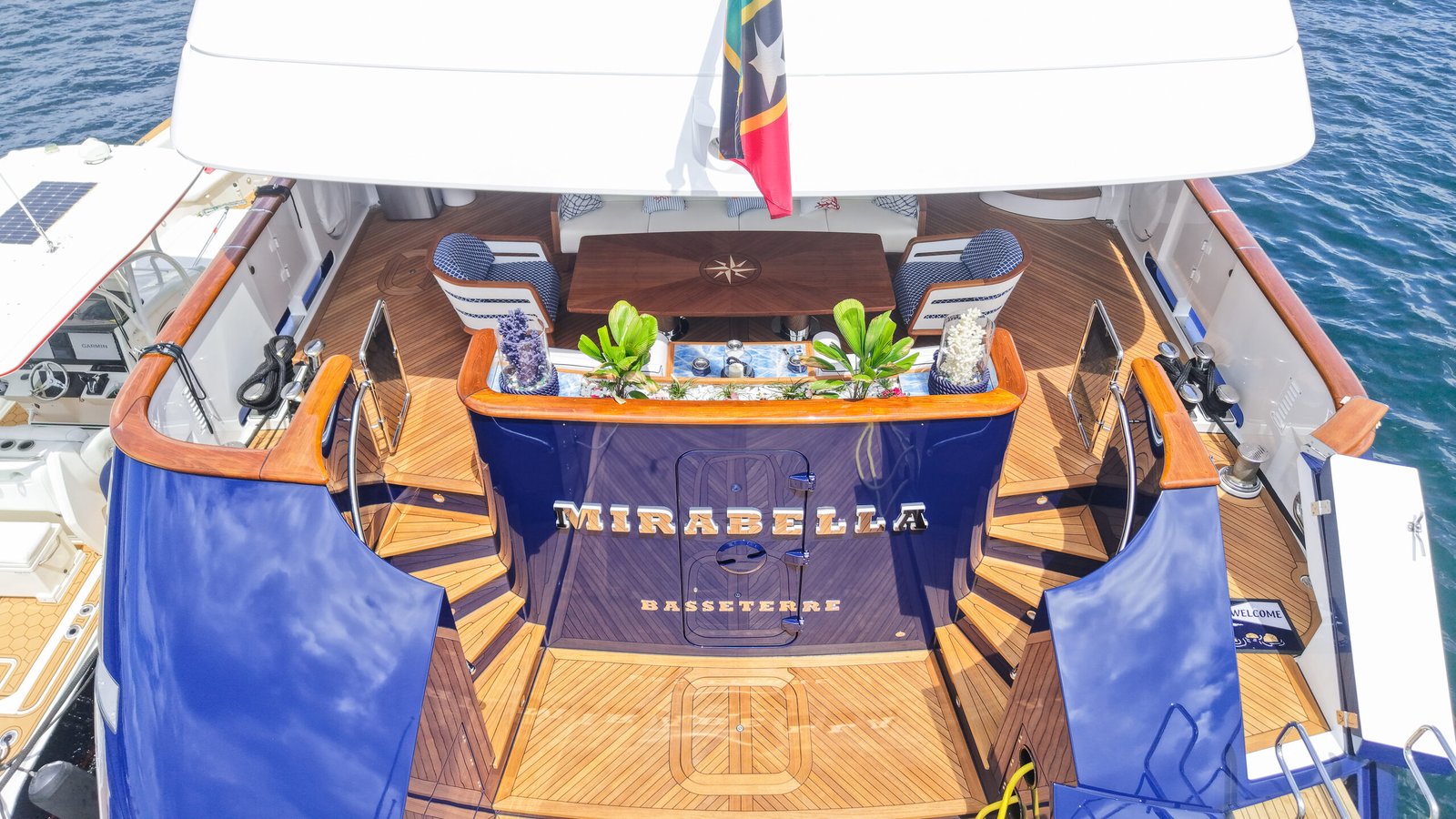 M/Y Mirabella exterior profile after her 2026 refit at Reviva Refit, Mengi Yay Shipyard