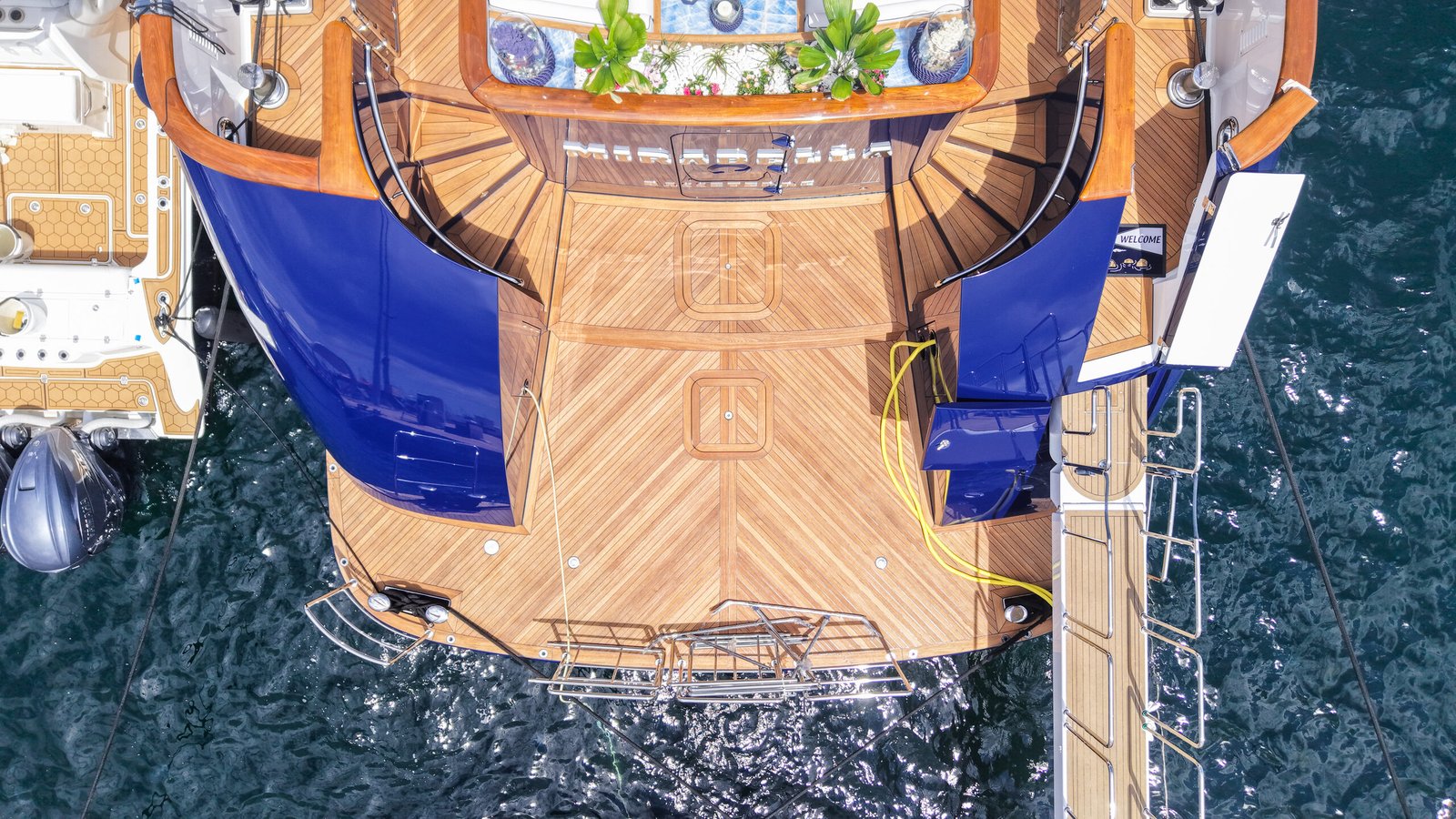 M/Y Mirabella exterior profile after her 2026 refit at Reviva Refit, Mengi Yay Shipyard