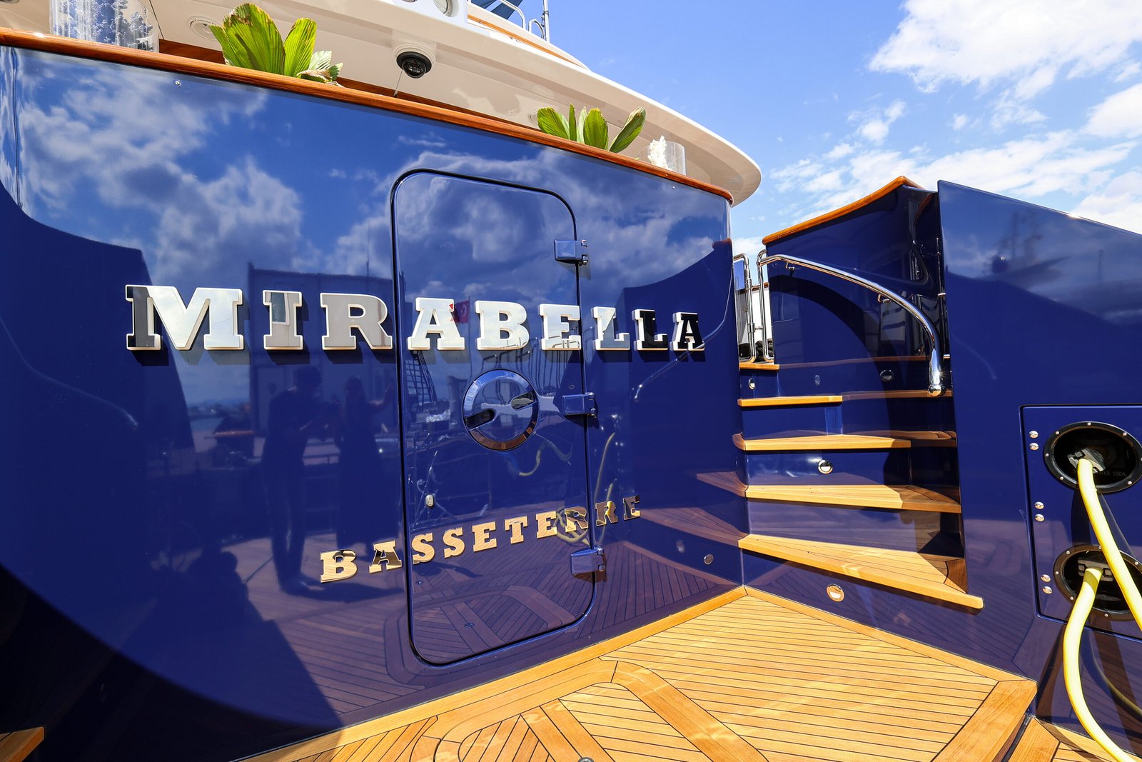M/Y Mirabella exterior profile after her 2026 refit at Reviva Refit, Mengi Yay Shipyard