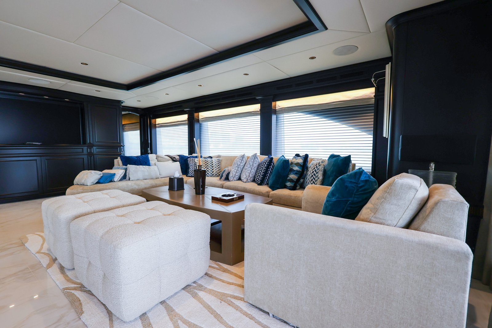 M/Y Mirabella interior after her 2026 refit at Reviva Refit, Mengi Yay Shipyard