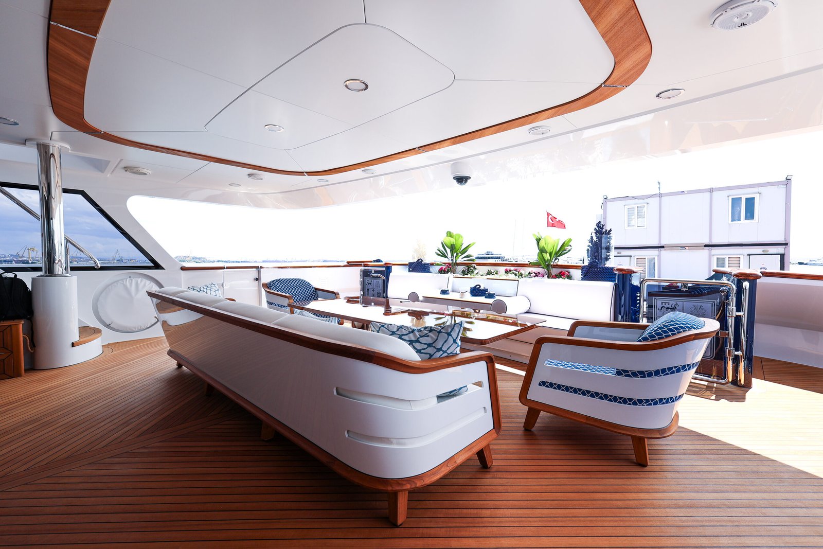 M/Y Mirabella main deck after her 2026 refit at Reviva Refit, Mengi Yay Shipyard