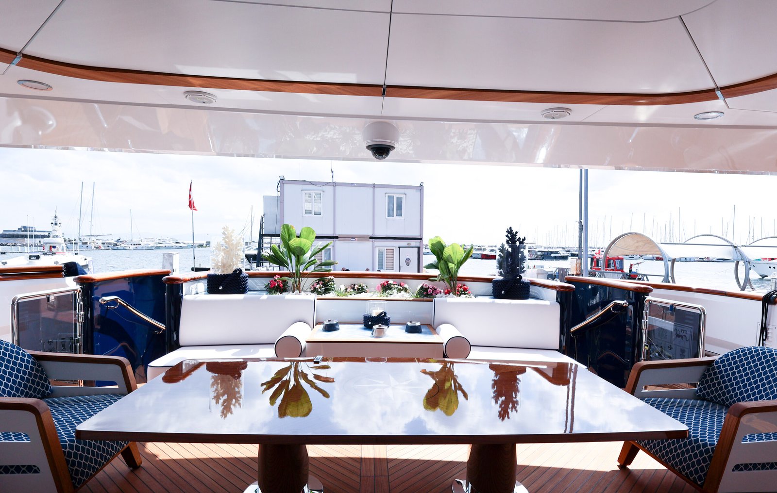 M/Y Mirabella main deck after her 2026 refit at Reviva Refit, Mengi Yay Shipyard